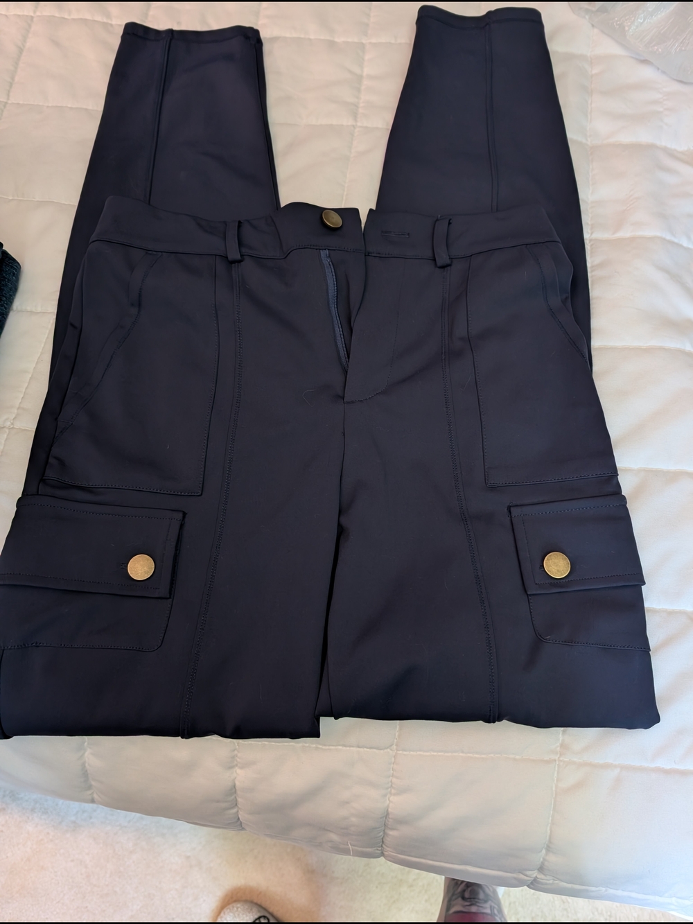 HALARA Navy Cargo Slim Joggers